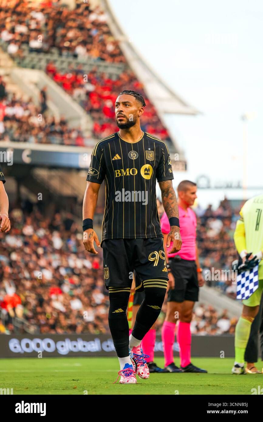 Flocage Officiel Footpress – Denis Bouanga, Los Angeles FC 2024/2025, Away Noir
