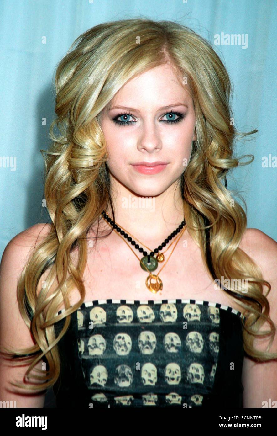 Avril lavigne at the 2004 world music in las vegas hi-res stock