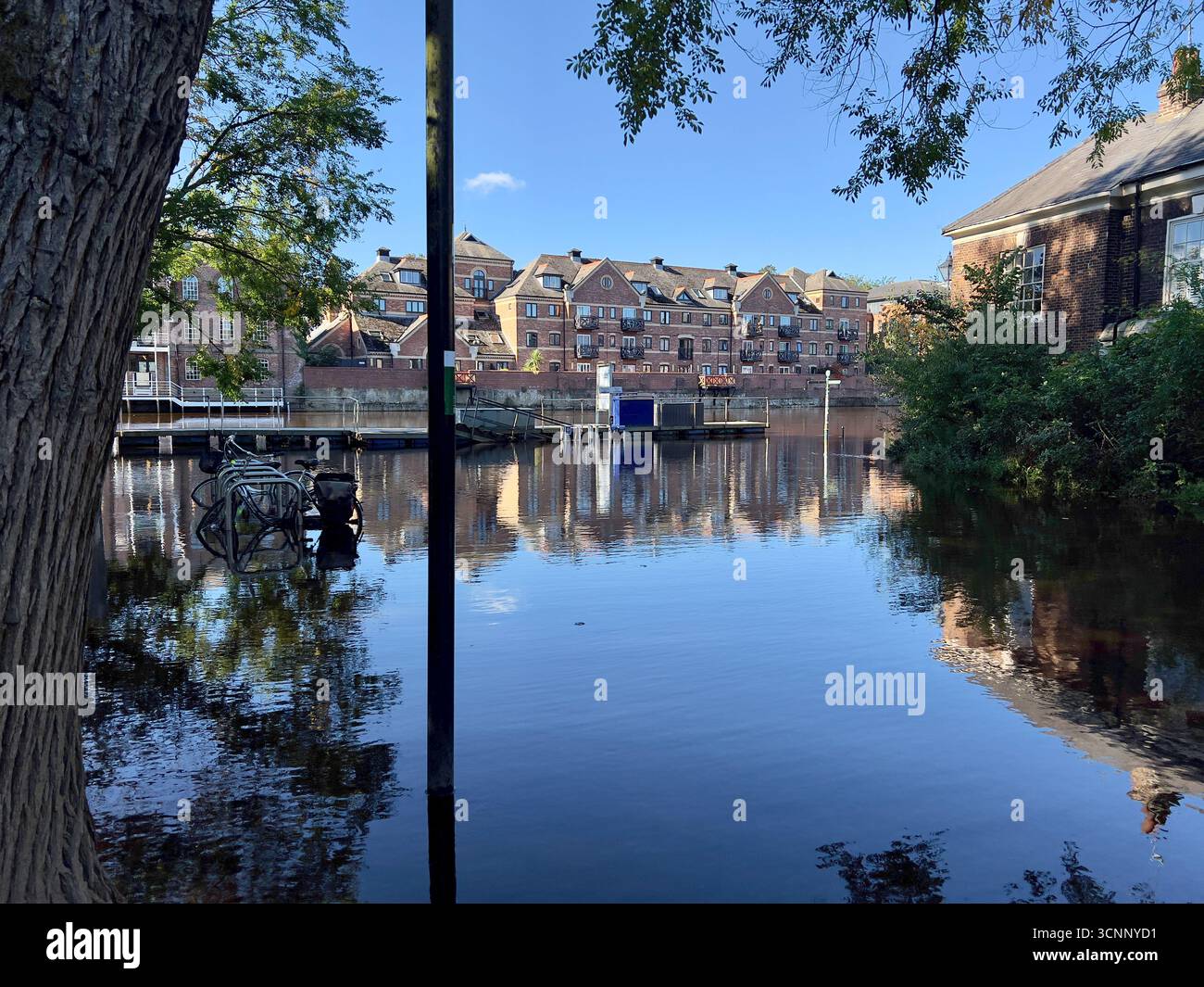 York Flood Tower Gardens - Smartphone Captured Stock Image