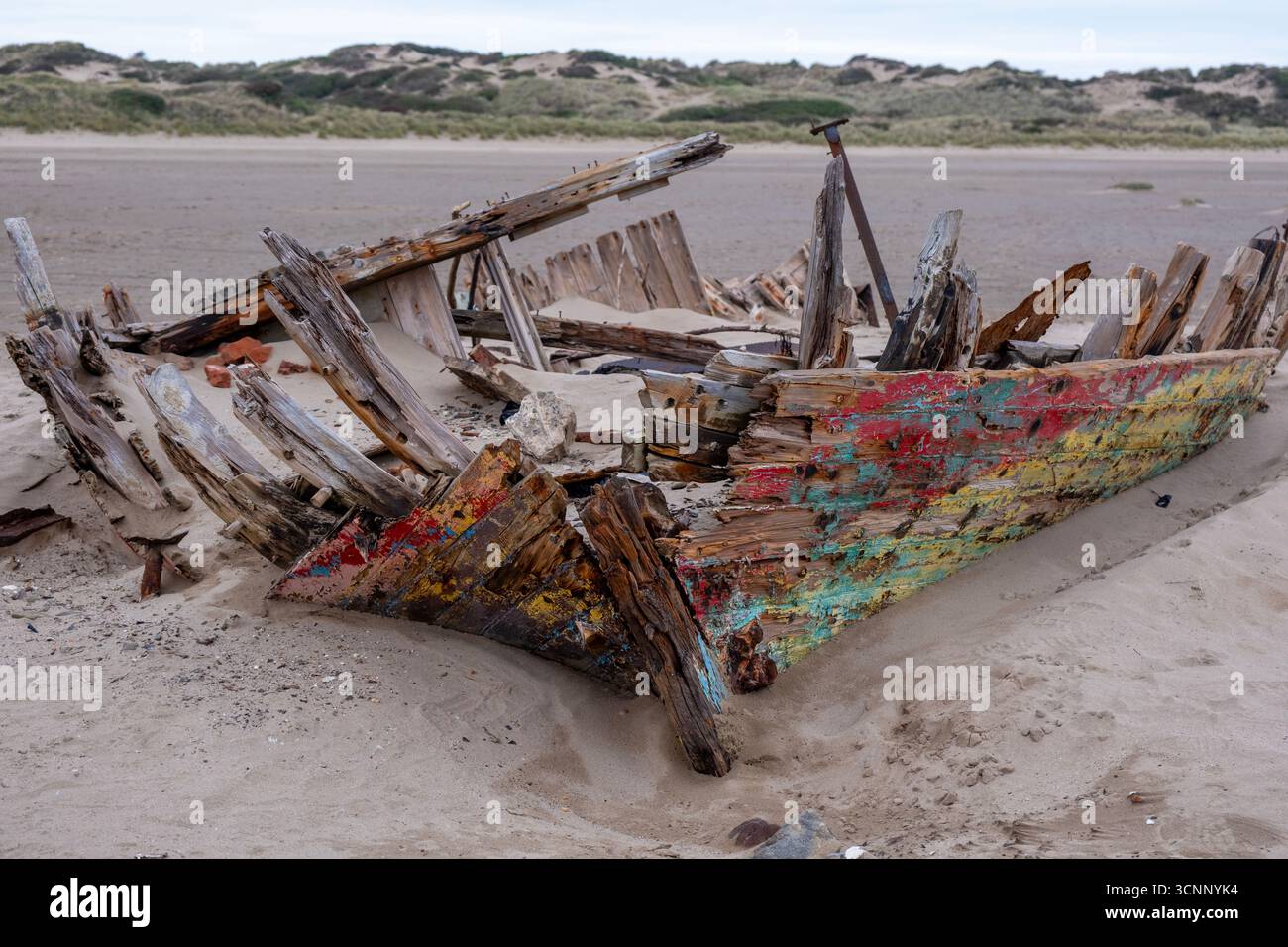 Wreck at Crow Point. Stock Photo