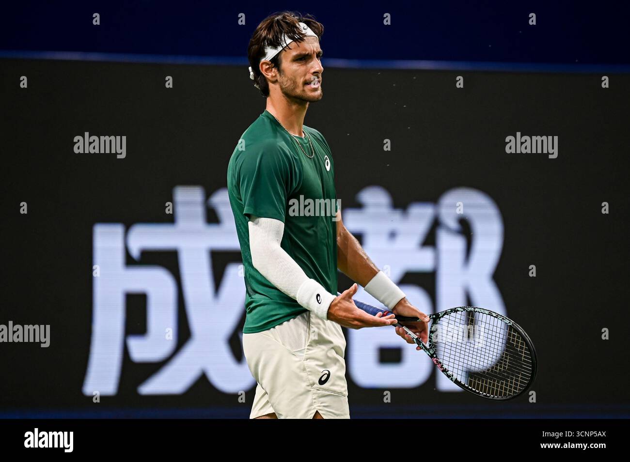 Chengdu, China PR. 22 September, 2025. Lorenzo Musetti during the Day 7 ...
