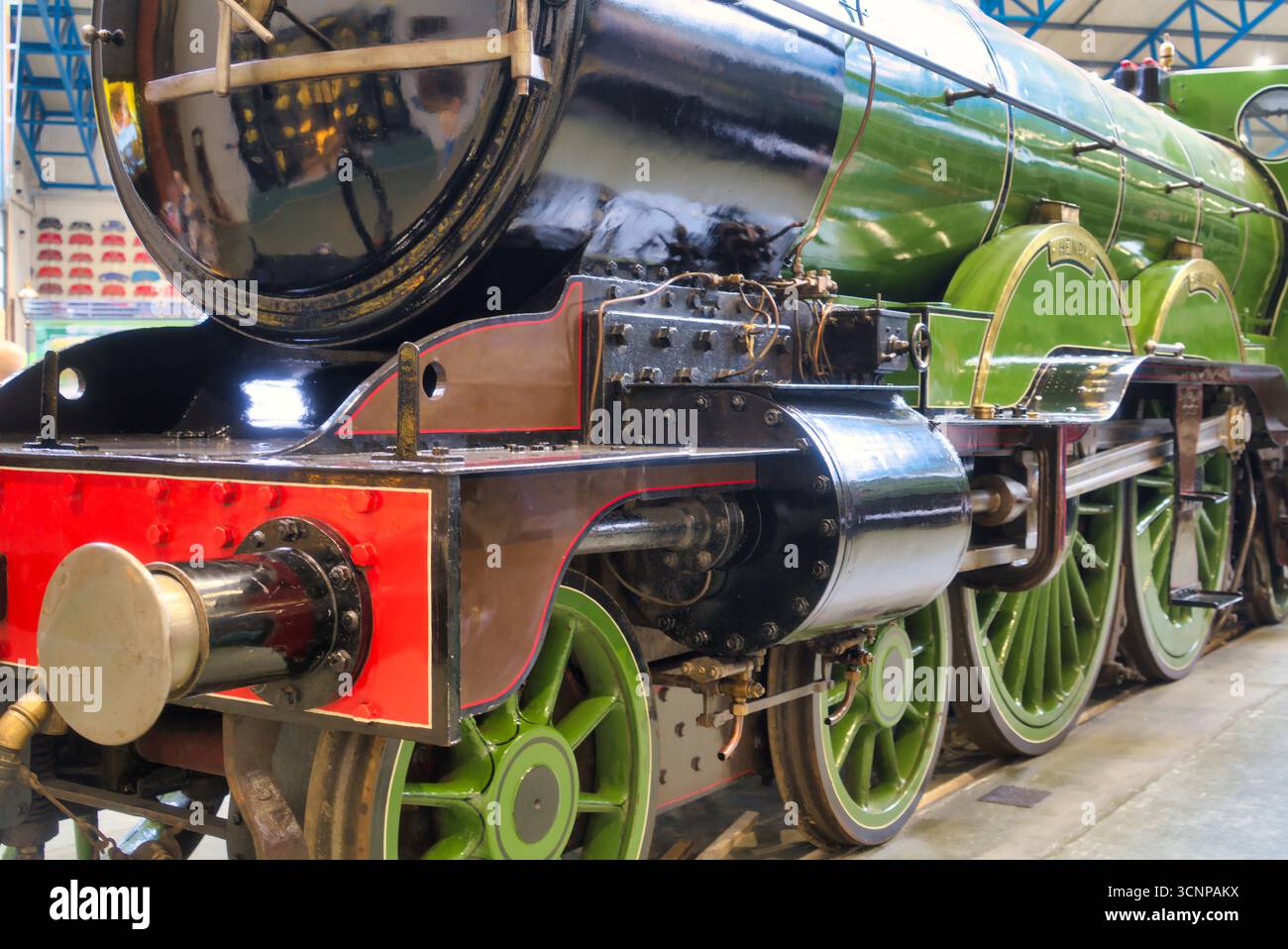 York Railway Museum, Great Hall. Close-up. Iconic, steam locomotive ...