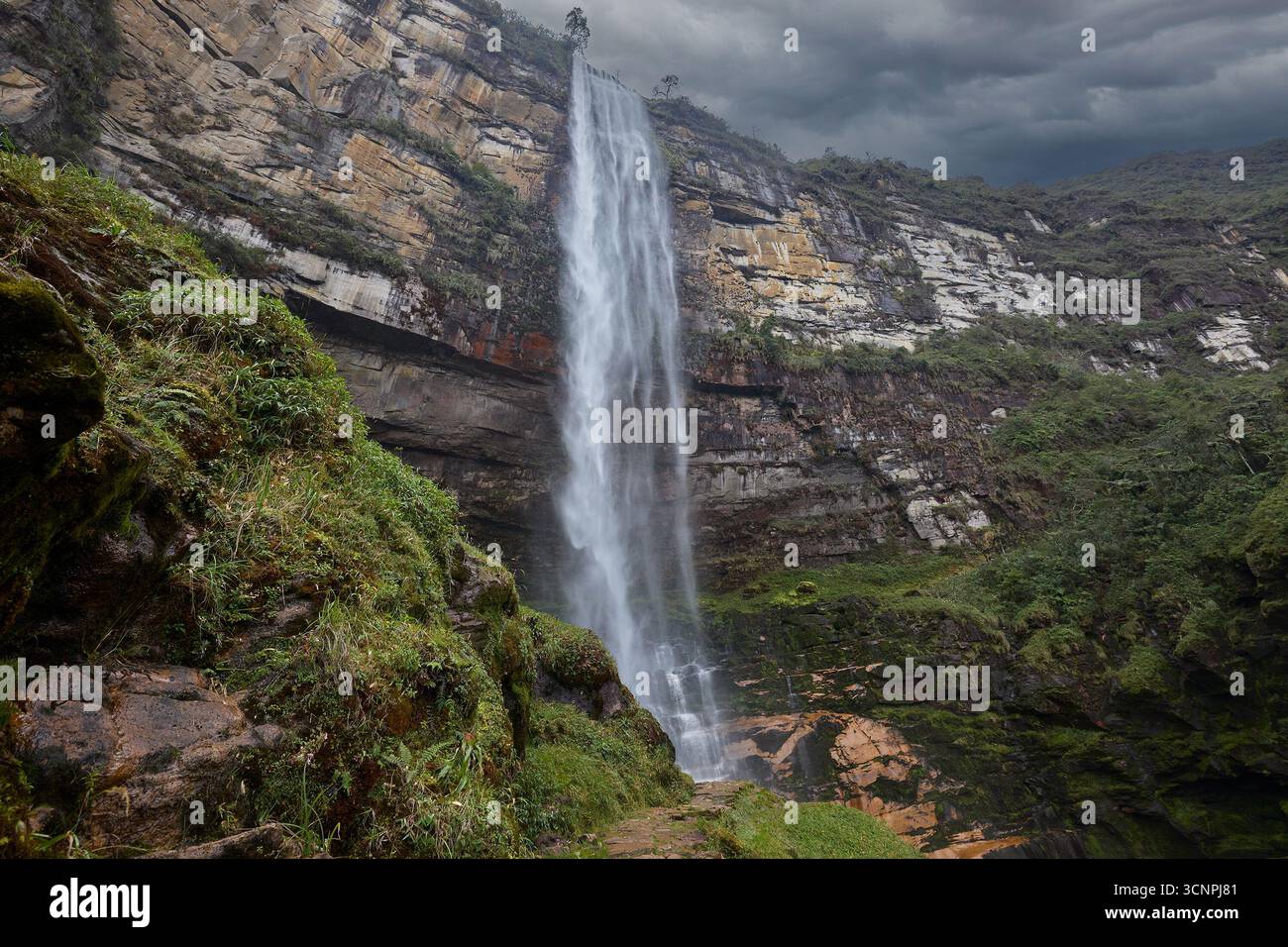 Gocta Waterfalls, one of the tallest waterfalls in the world, located ...