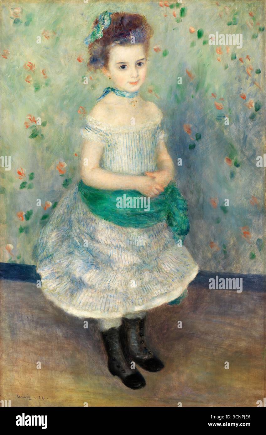 Pierre-Auguste Renoir - Portrait of Jeanne Samary Stock Photo - Alamy
