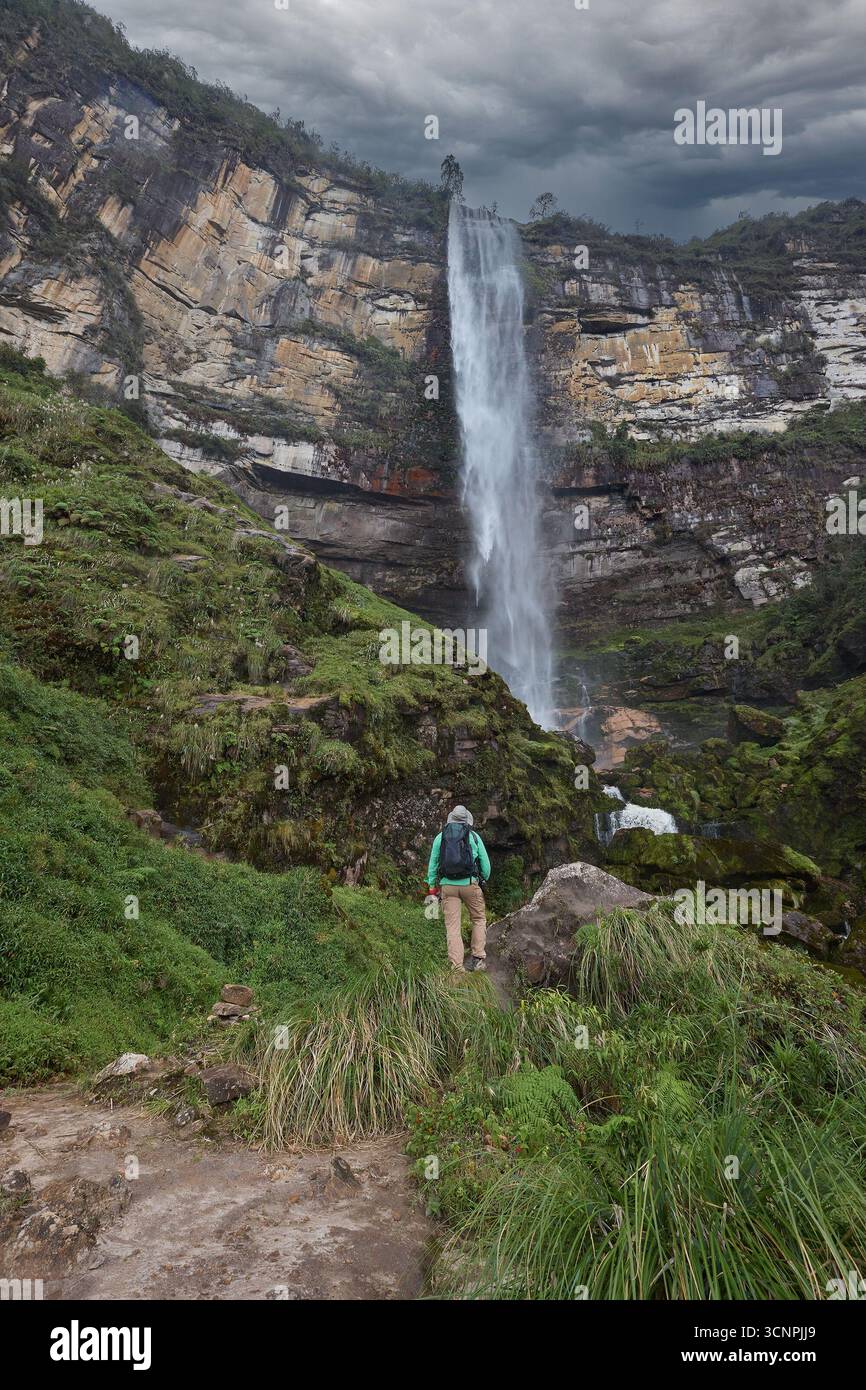 Gocta Waterfalls, one of the tallest waterfalls in the world, located ...