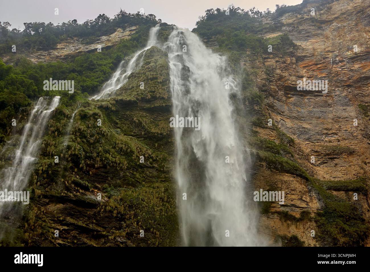 Gocta Waterfalls, one of the tallest waterfalls in the world, located ...