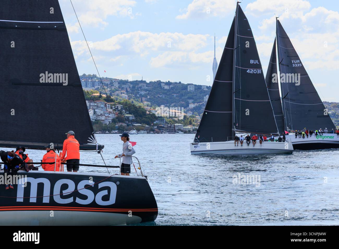 back of the MESA SAILING TEAM - SHAK SHUKA 3 team sailboat and its ...