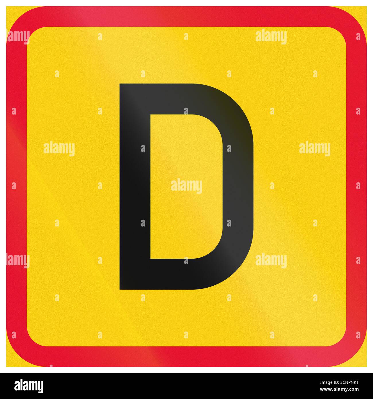 Additional road sign in Finland - Tunnel class D Stock Photo - Alamy