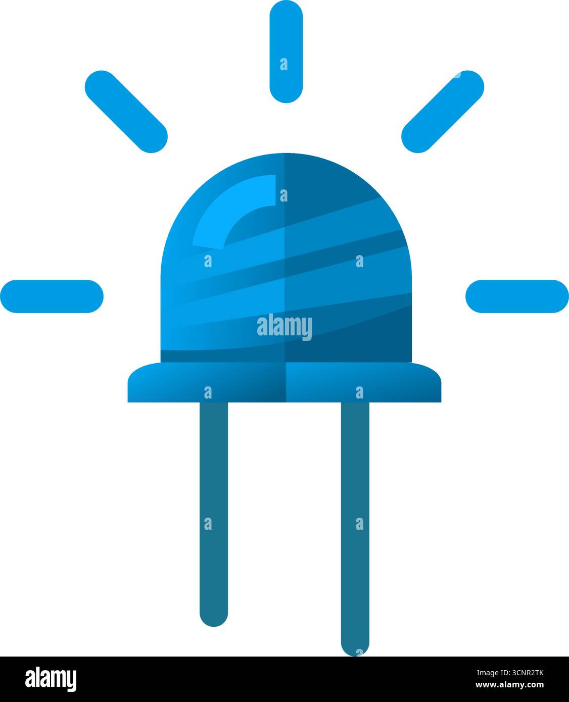 Light emitting diode - vector icon Stock Vector