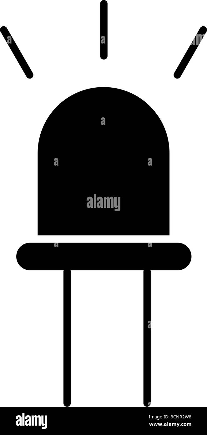 Light emitting diode - vector icon Stock Vector Image & Art - Alamy