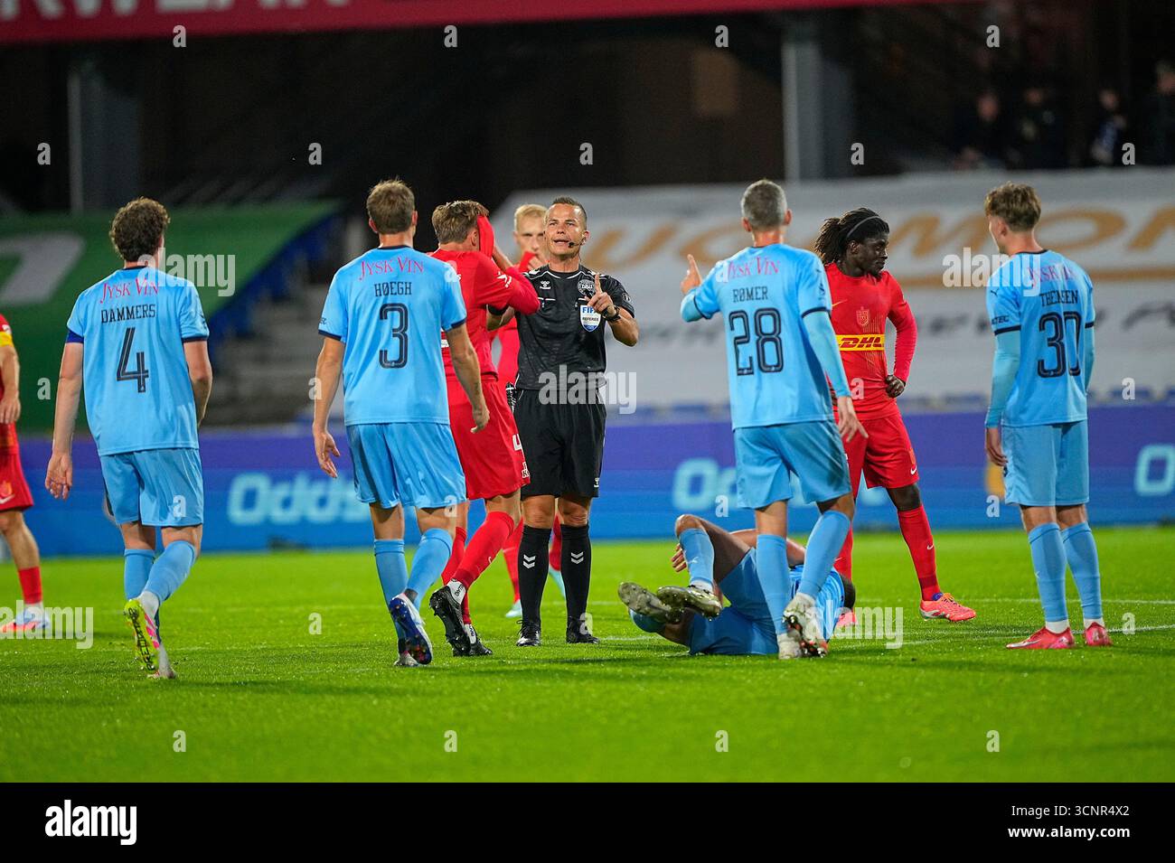 Superligakampen mellem Randers FC og FC Nordsjaelland paa Cepheus Park ...