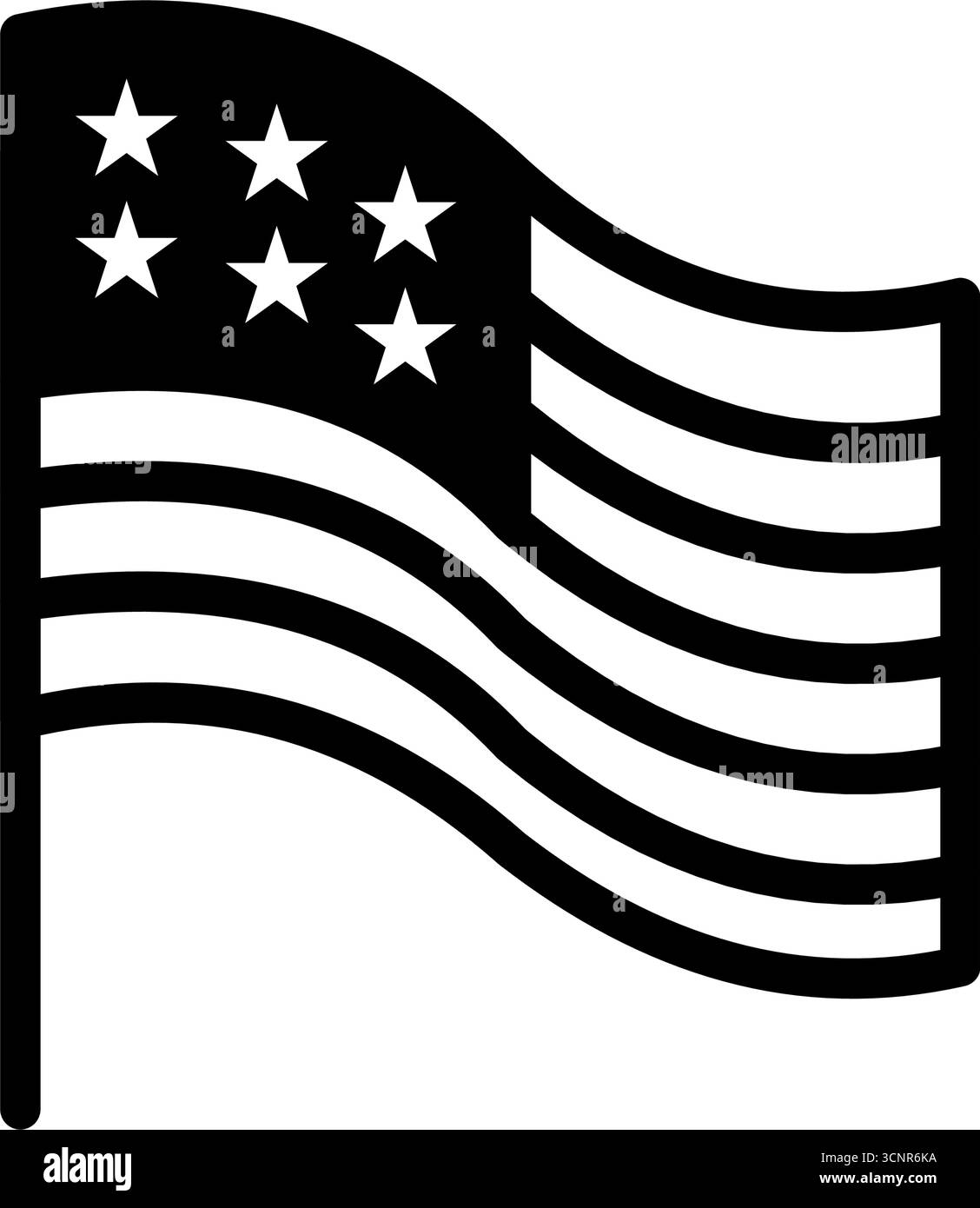 American flag stars national Black and White Stock Photos & Images - Alamy