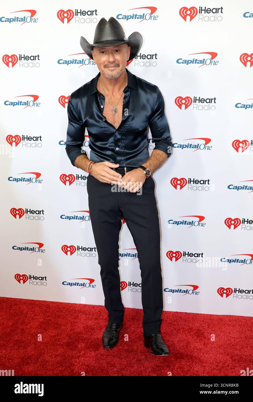 Tim McGraw at the 2025 iHeartRadio Music Festival held at