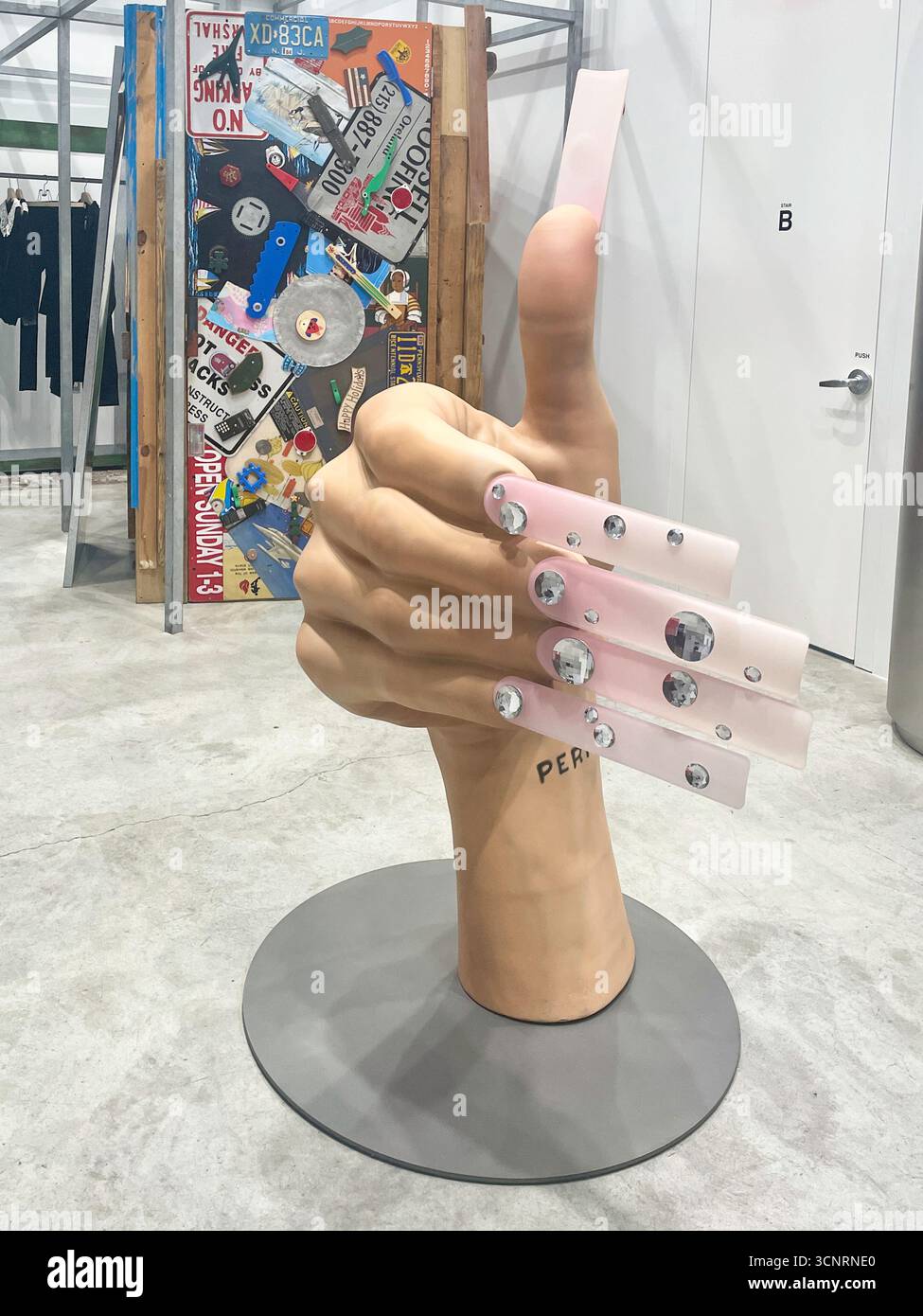 Dover Street Market is a hip, sprawling showcase of high-end clothing & fashion-forward displays in New York City, USA  2025 - Smartphone Captured Stock Image