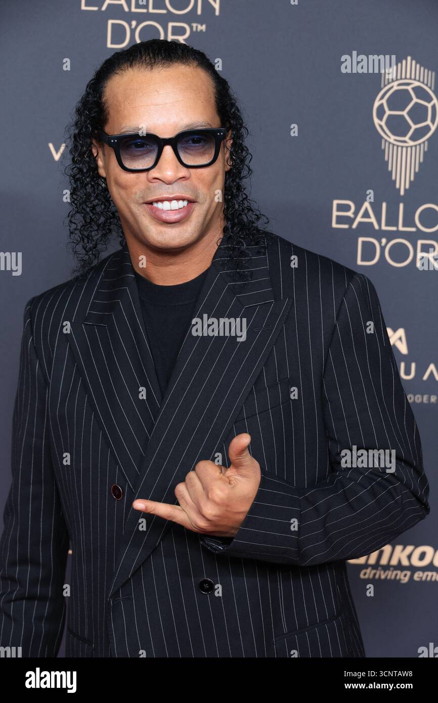 Ronaldinho attends the 69th Ballon D'Or Photocall at Theatre Du ...
