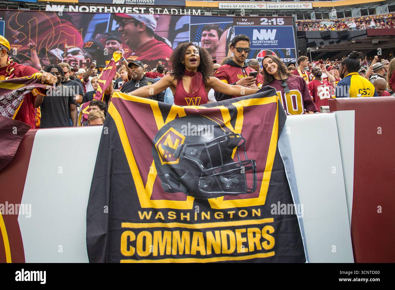 September 21, 2025: Washington Commanders fan during the game between ...
