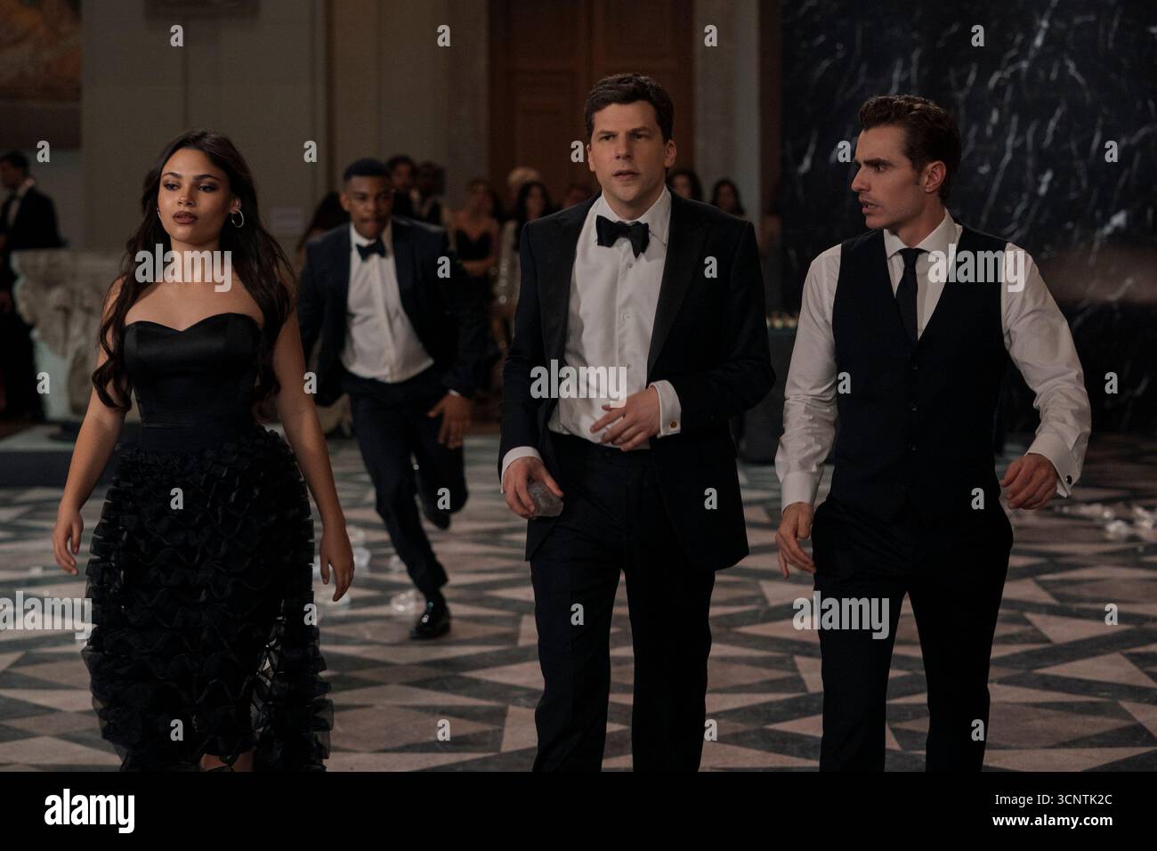 RELEASE DATE: November 14, 2025 TITLE: Now You See Me: Now You Don’t STUDIO: Lionsgate DIRECTOR: Ruben Fleischer PLOT: A diamond heist reunites retired Horsemen illusionists with new performers Greenblatt, Smith and Sessa as they target dangerous criminals. STARRING: Ariana Greenblatt as June, Jesse Eisenberg as Daniel Atlas, and Dave Franco as Jack Wilder EDITORIAL USAGE ONLY! Not for Commercial USAGE! Stock Photo