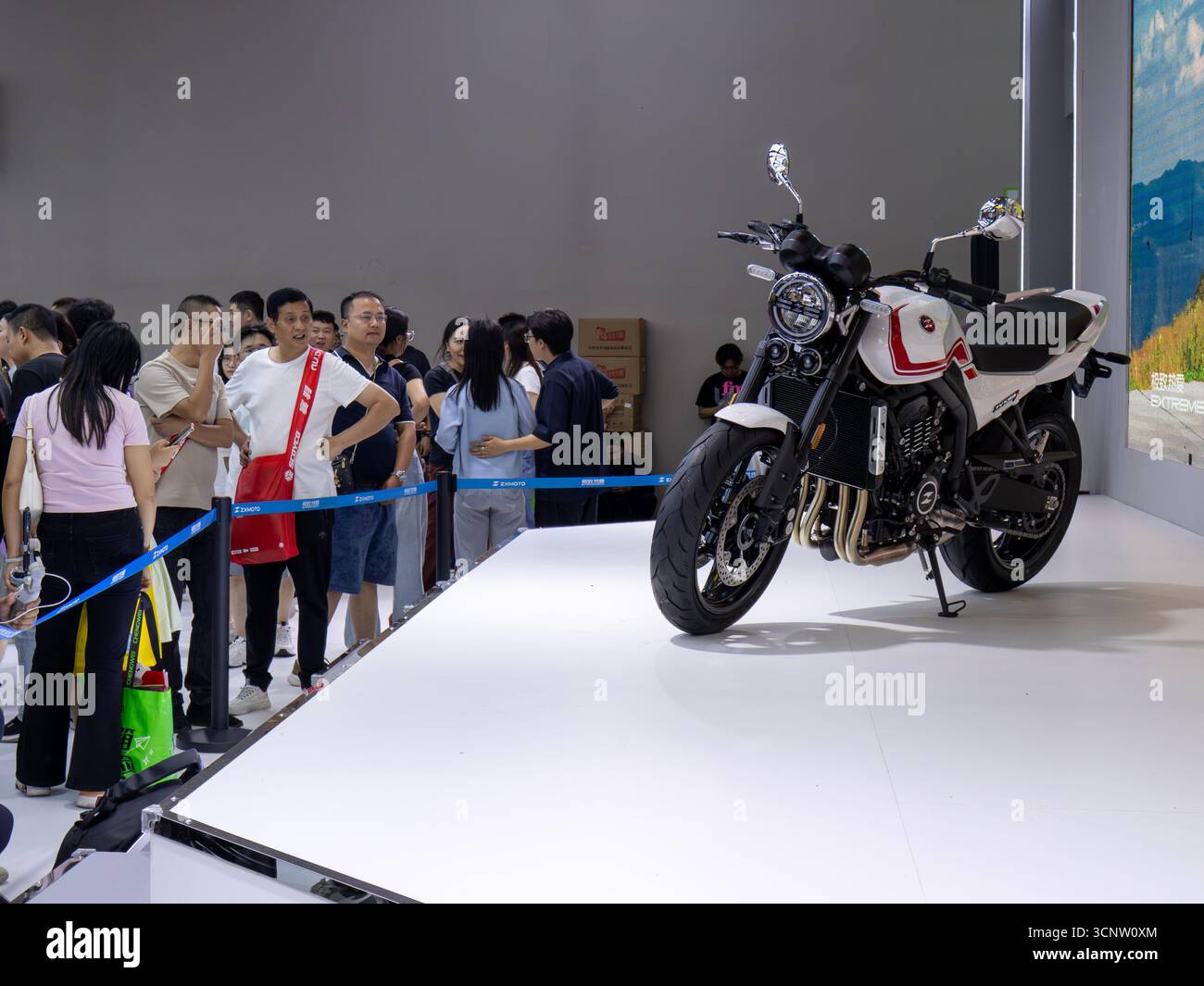 Sep. 20th, 2025, Crowds watching ZXMoto released new model ZX