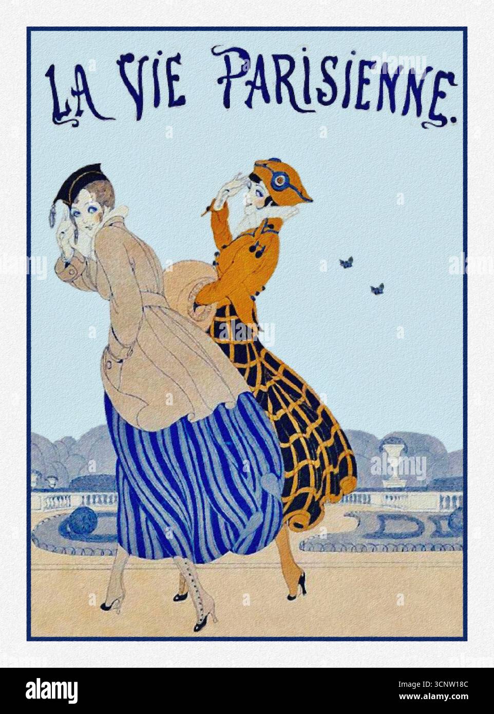 La Vie Parisienne magazine cover by Gerda Wegener 24th April 1915. Stock Photo