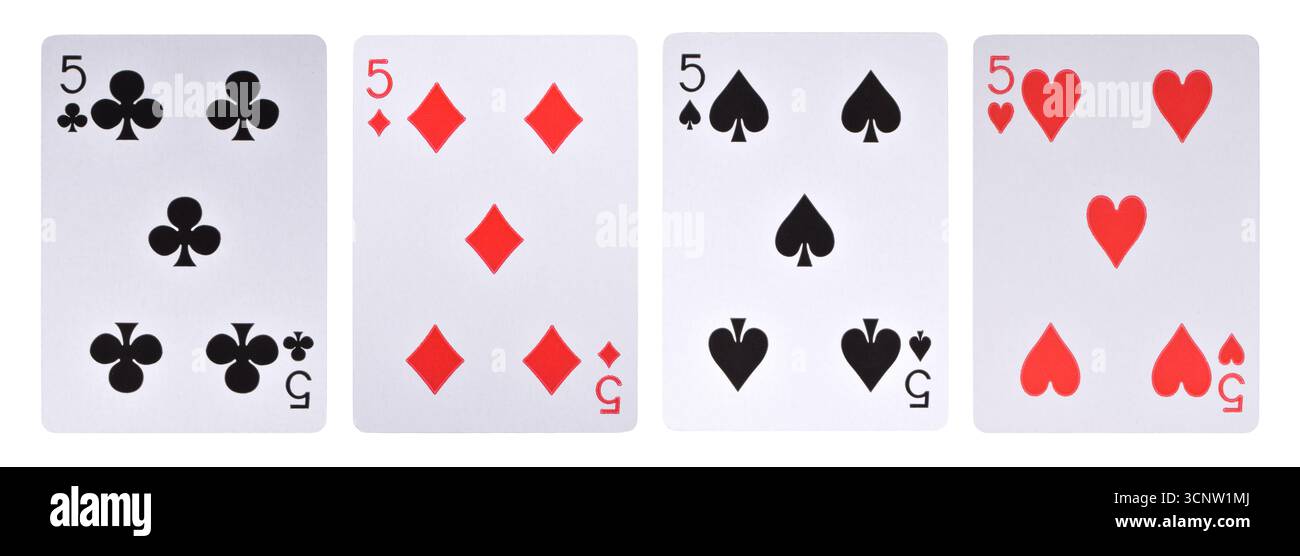 Five clubs playing card hi-res stock photography and images - Alamy