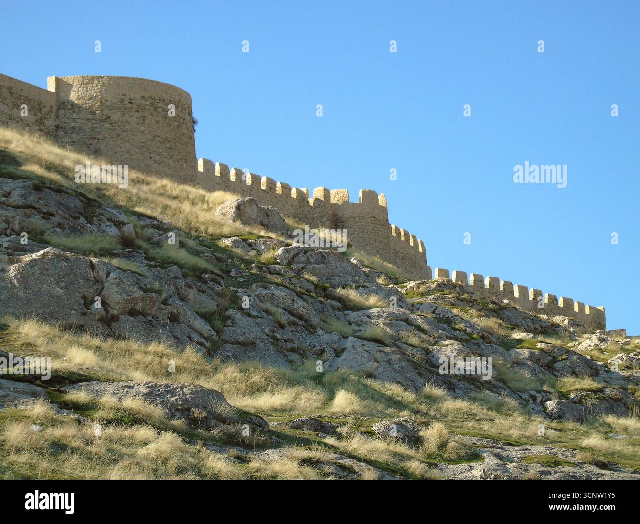 Van Castle and ramparts on a hil Stock Photo - Alamy