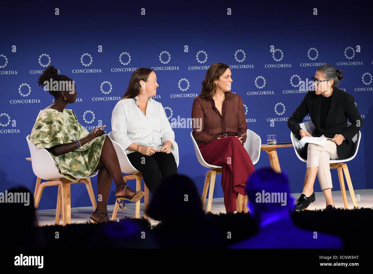 New York, USA. 22nd Sep, 2025. Mary Maker, Suzanne Ehlers, Jessica de ...