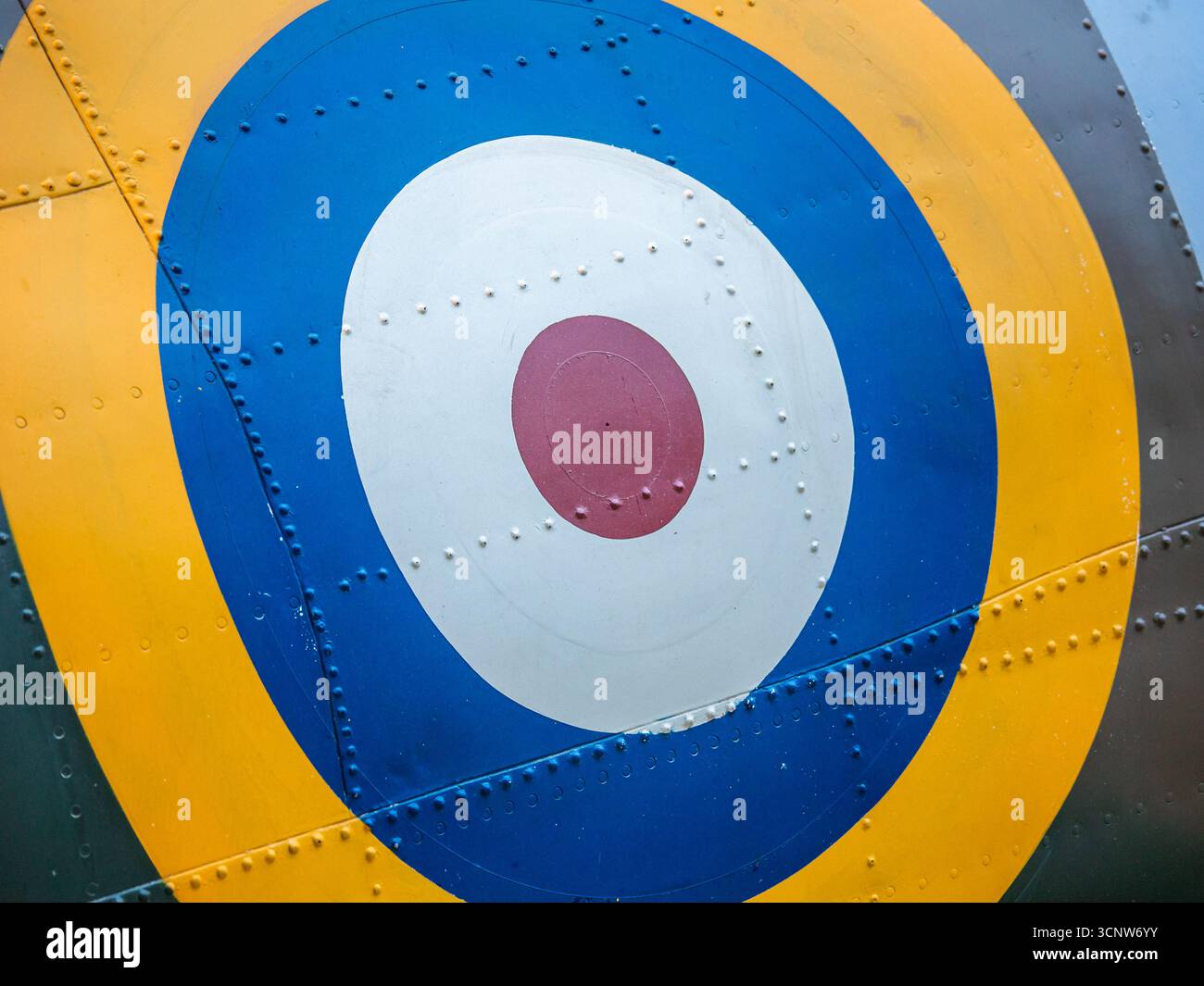 Royal Air Force roundel insignia painted on aircraft fuselage Stock ...