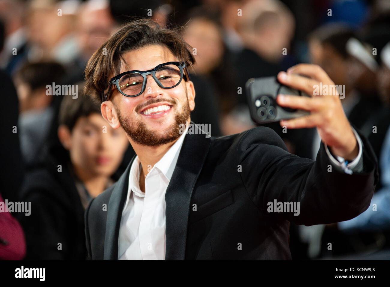 Just Rihad Paris, France. 22nd Sep, 2025. Just Riadh French Youtuber poses during ...