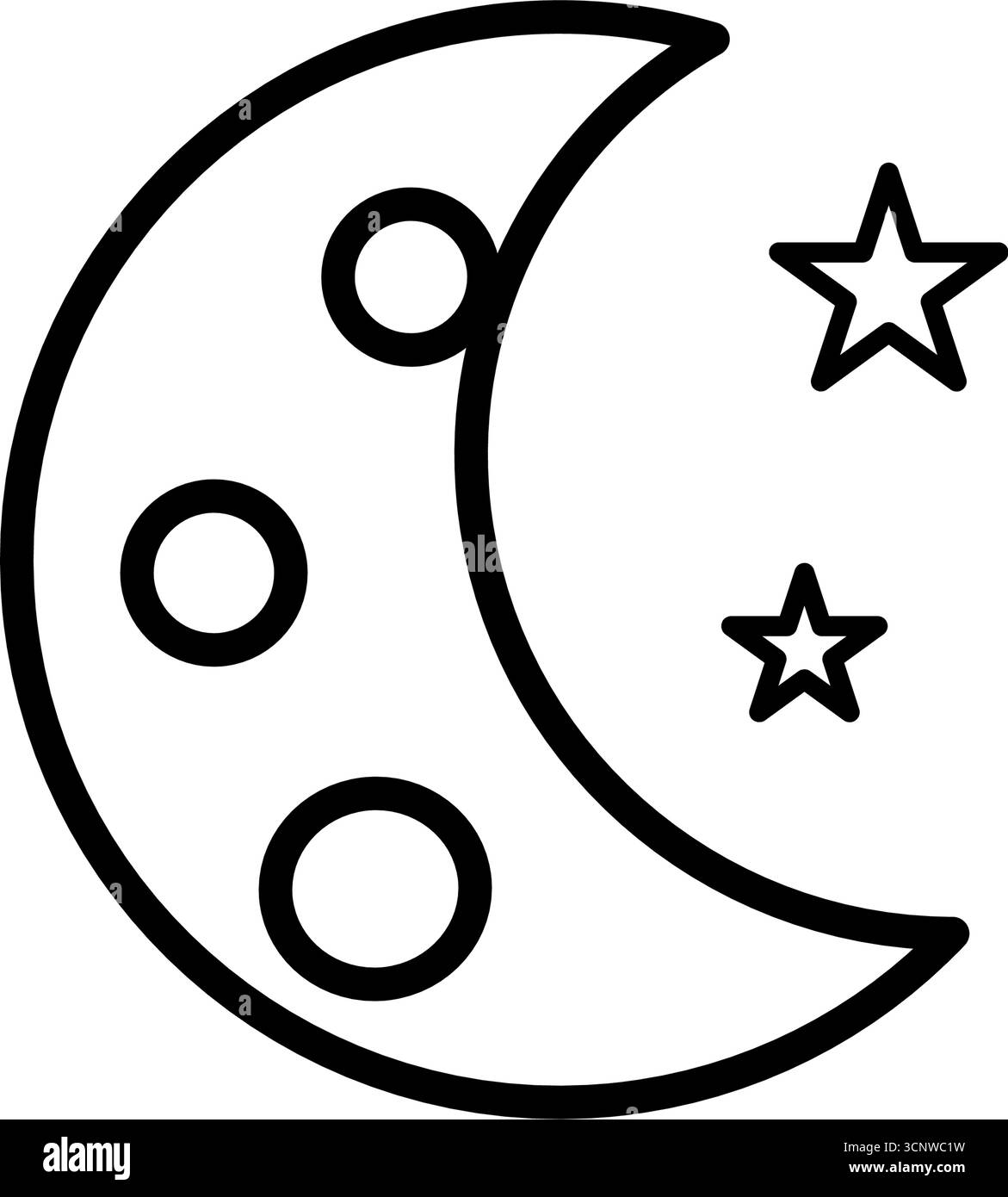 Moon space celestial body vector icon Stock Vector Image & Art - Alamy