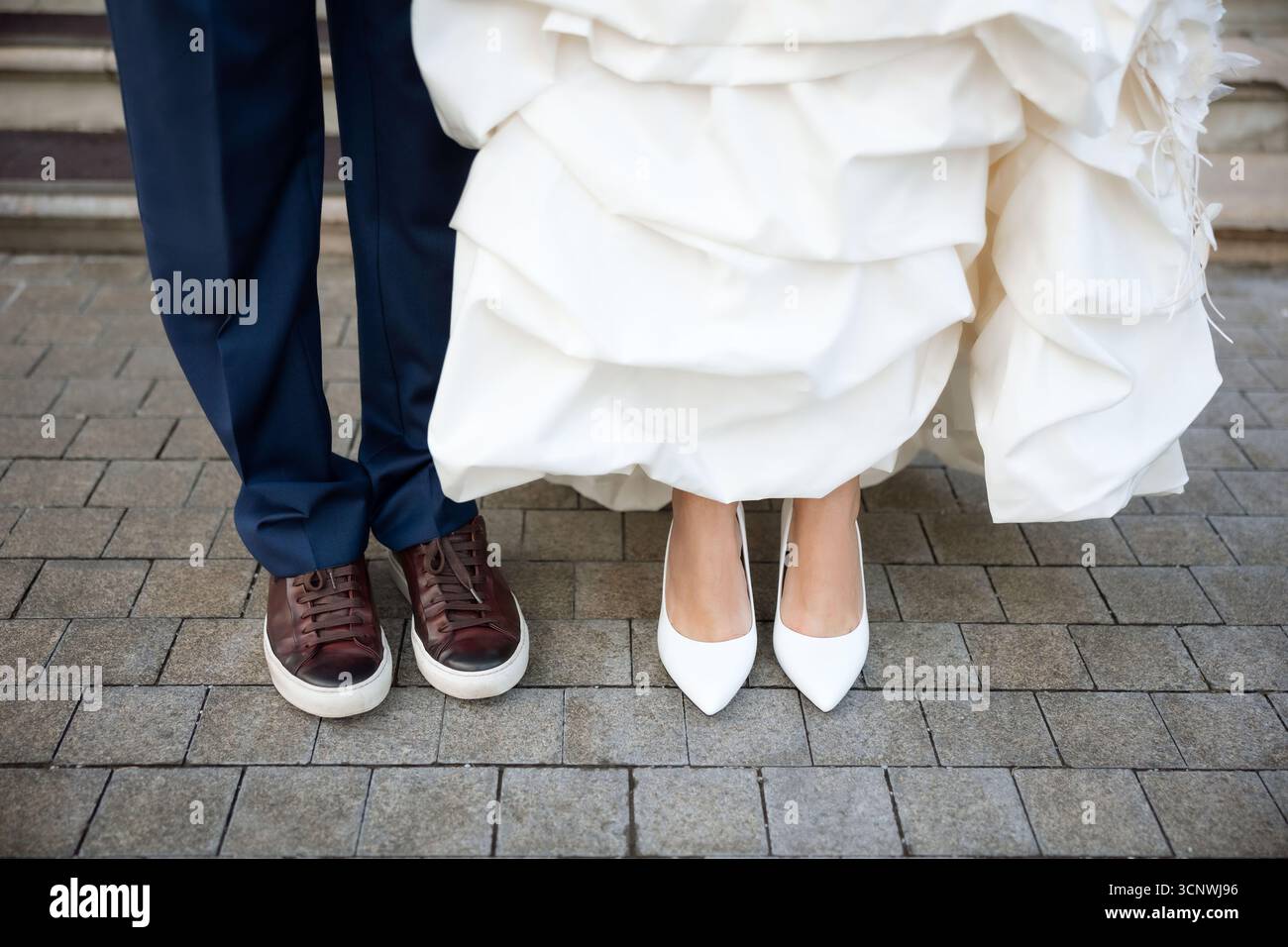 Wedding dress sneakers hi-res stock photography and images - Alamy