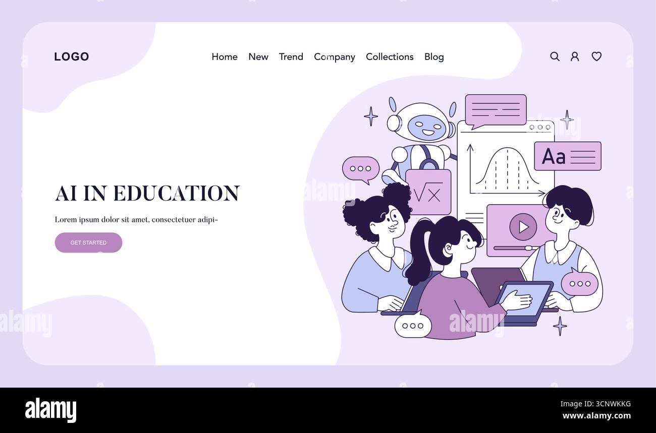 Vector illustration of a diverse group of students interacting with ...