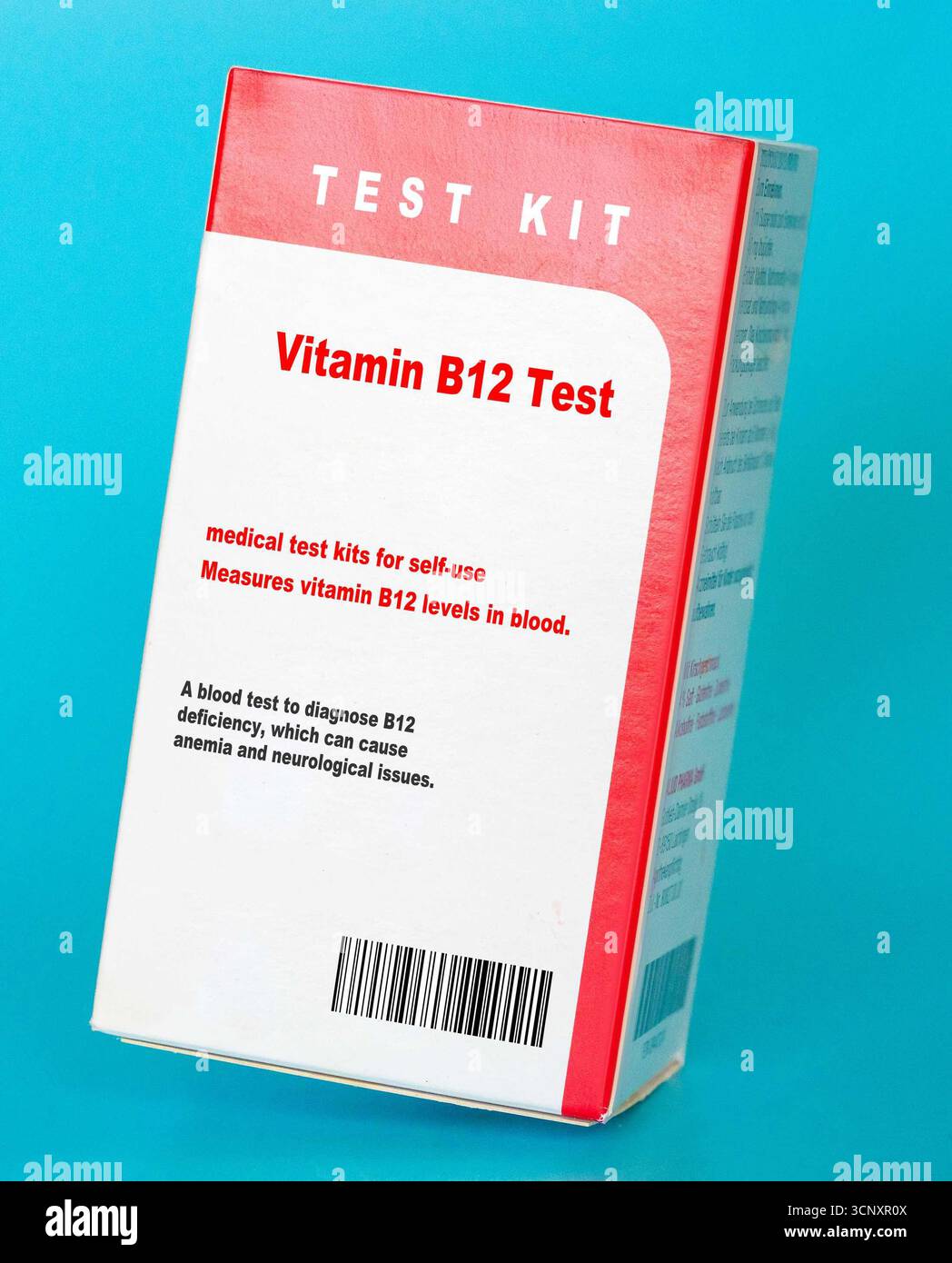 Vitamin B12 Test A blood test to diagnose B12 deficiency, which can cause  anemia and neurological issues Stock Photo - Alamy
