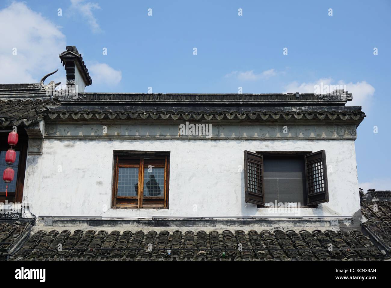 Wuxi (Jiangsu), China: Nanchang Street in Qingming Bridge Historical and Cultural Block Stock Photo