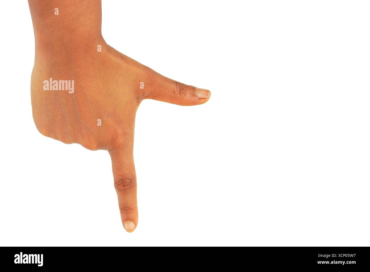 Woman thumb down gesture Cut Out Stock Images & Pictures - Alamy