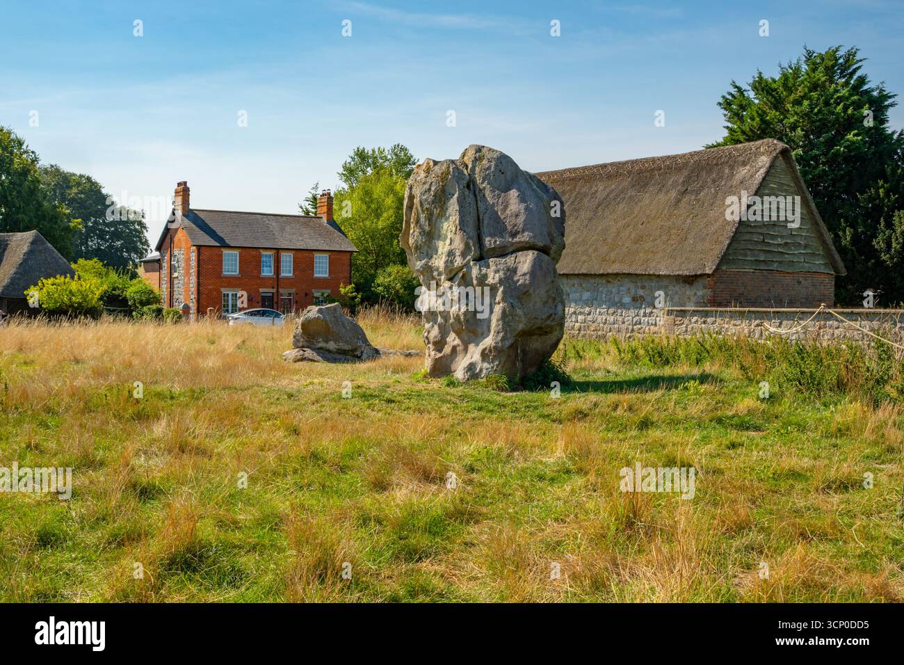 The stone circle at Avebury Stock Photo