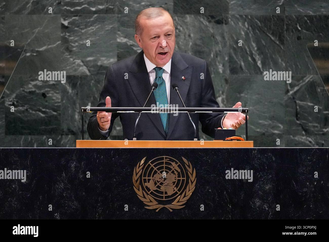 President Erdogan: The principles symbolized by the UN system have become idols devoured by their founders in times of