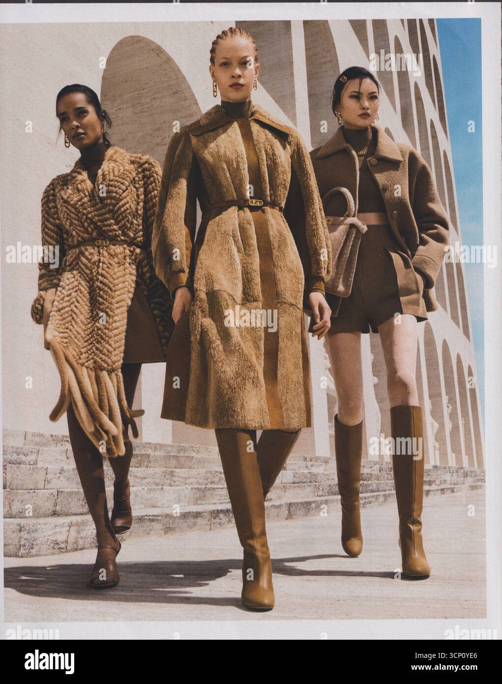 poster advertising FENDI fashion house with Kendall Jenner in