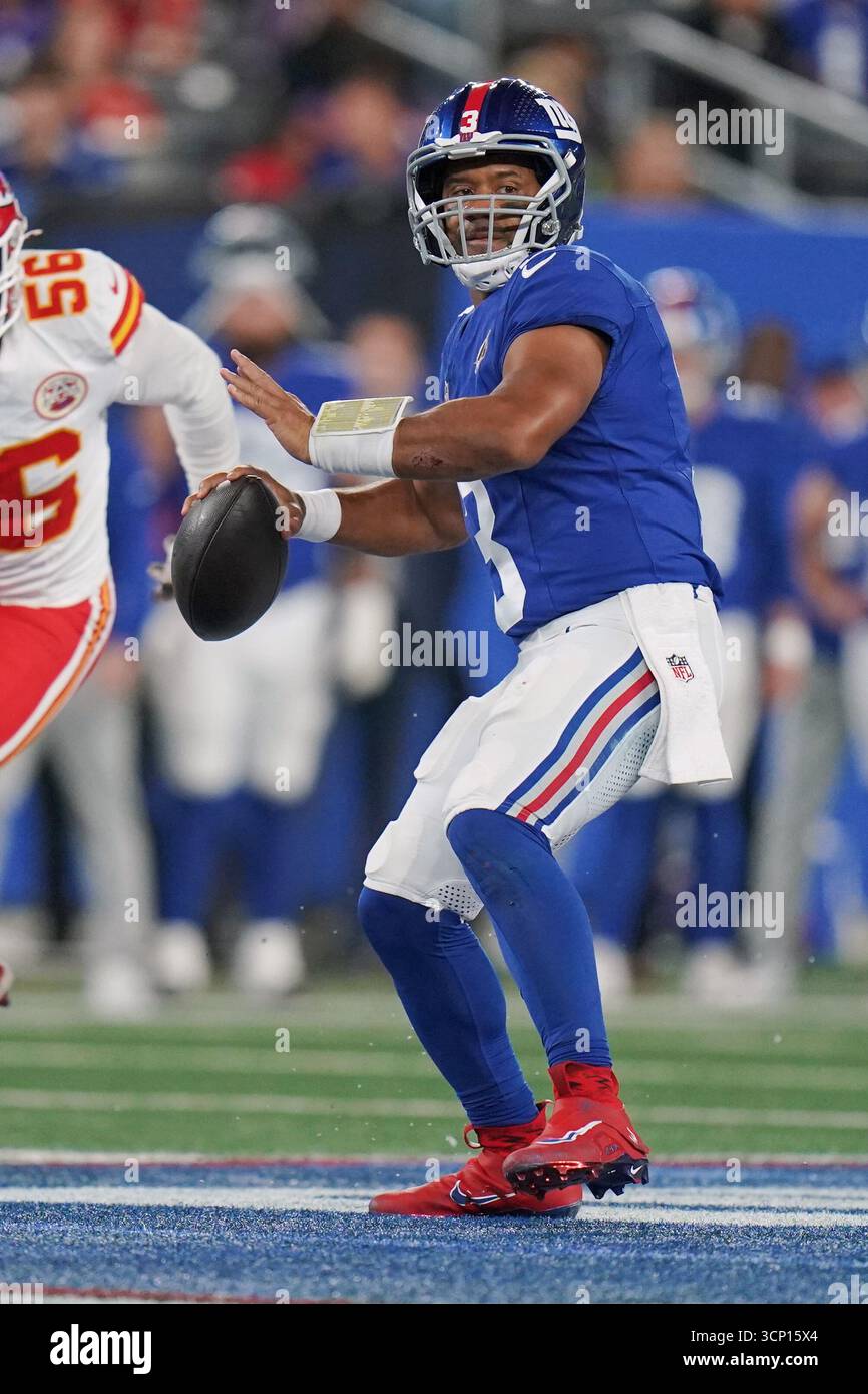 New York Giants Quarterback Russell Wilson 3 During An NFL Football New York Giants Quarterback Russell Wilson 3 During An Nfl Football Game Against The Kansas City Chiefs Sunday Sept 21 2025 In East Rutherford Nj Ap Photovera Nieuwenhuis 3CP15X4
