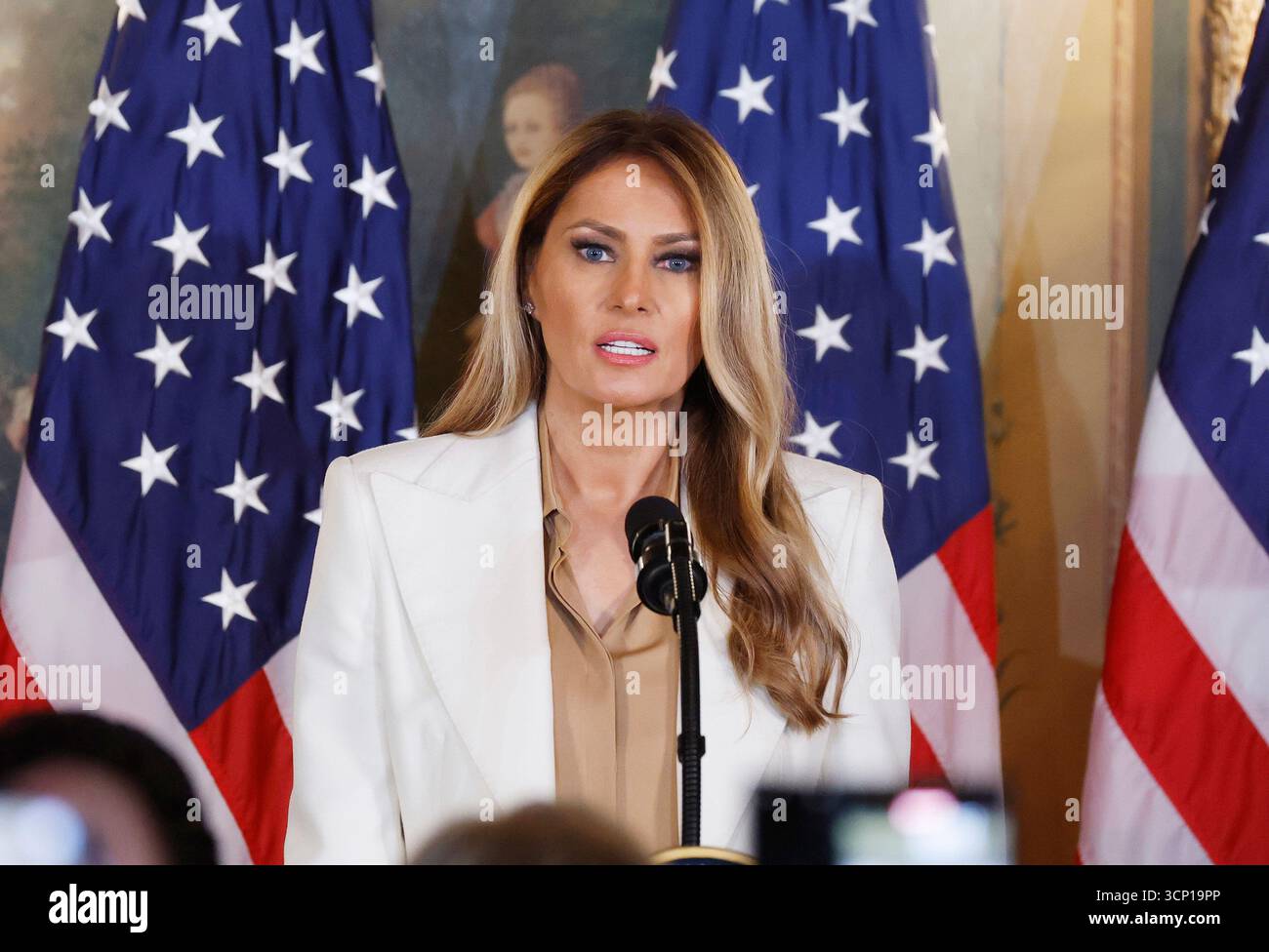 First Lady Melania Trump speaks at an event launching her Fostering the ...