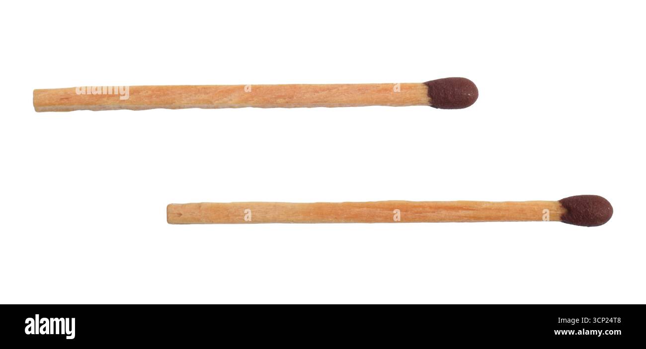 Wooden match isolated on white background Stock Photo