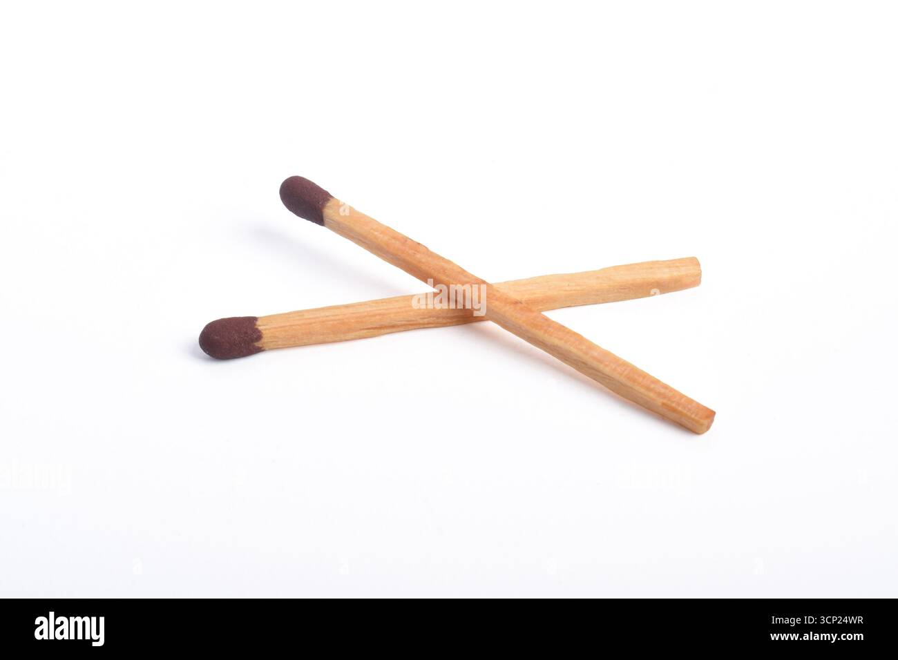 Wooden match isolated on white background Stock Photo