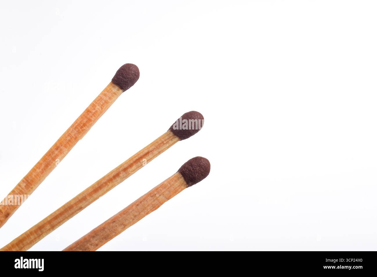 Wooden match isolated on white background Stock Photo