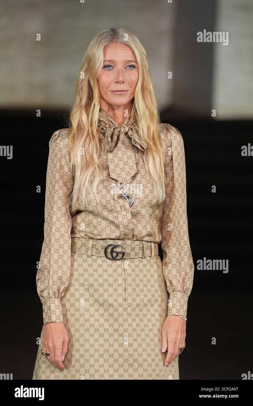 Milan Milan Women S Fashion Week Spring Summer 2026 Women S Fashion Milan Milan Womens Fashion Week 2026 Womens Fashion 2026 Gucci Fashion Show Guests In The Photo Gwyneth Paltrow 3CP2A0T 