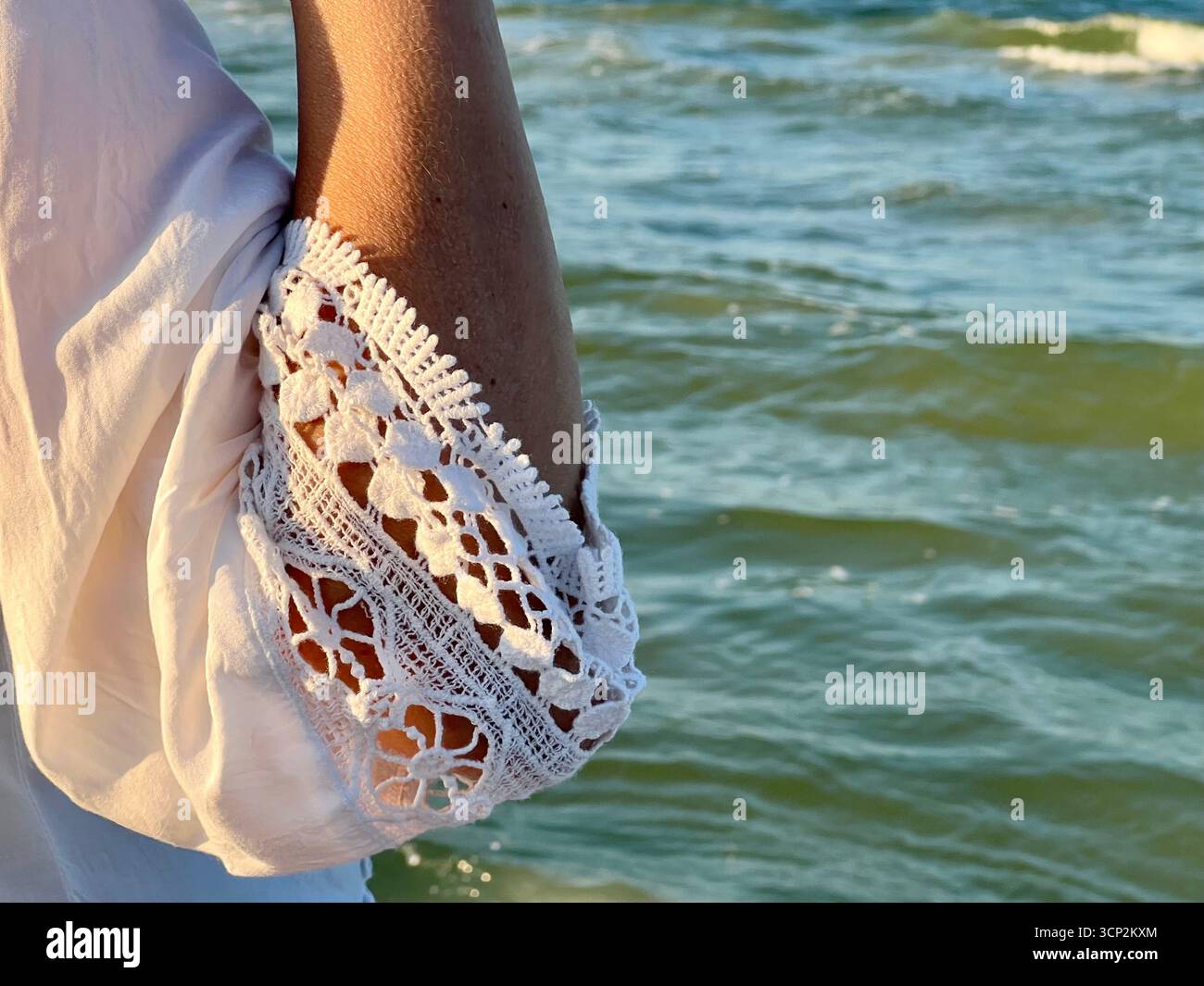 Woman at the beach - Smartphone Captured Stock Image