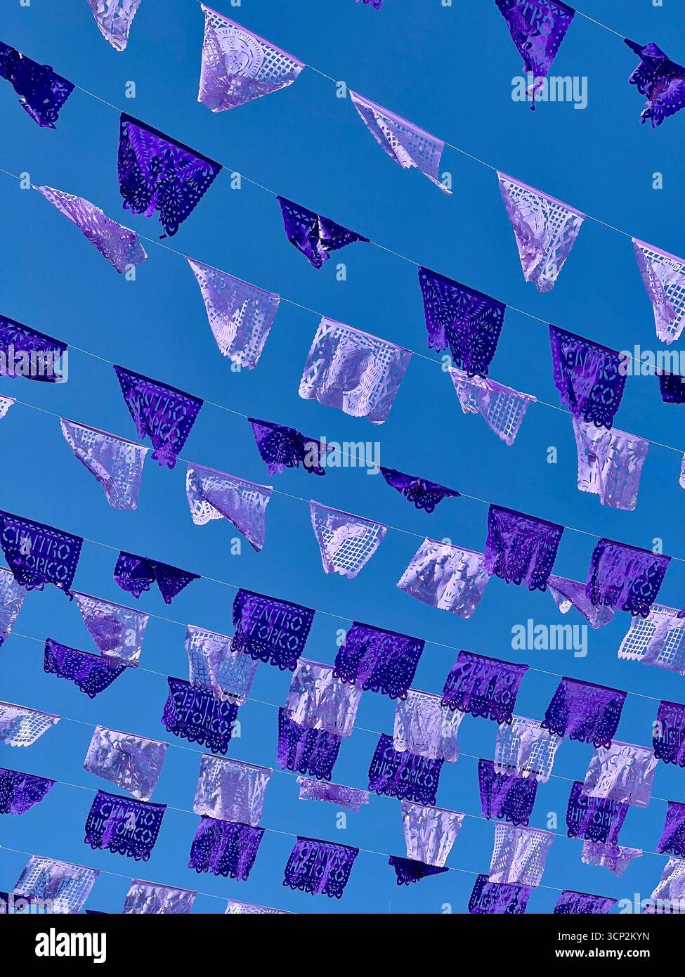 Papel picado, Oaxaca, Mexico - Smartphone Captured Stock Image