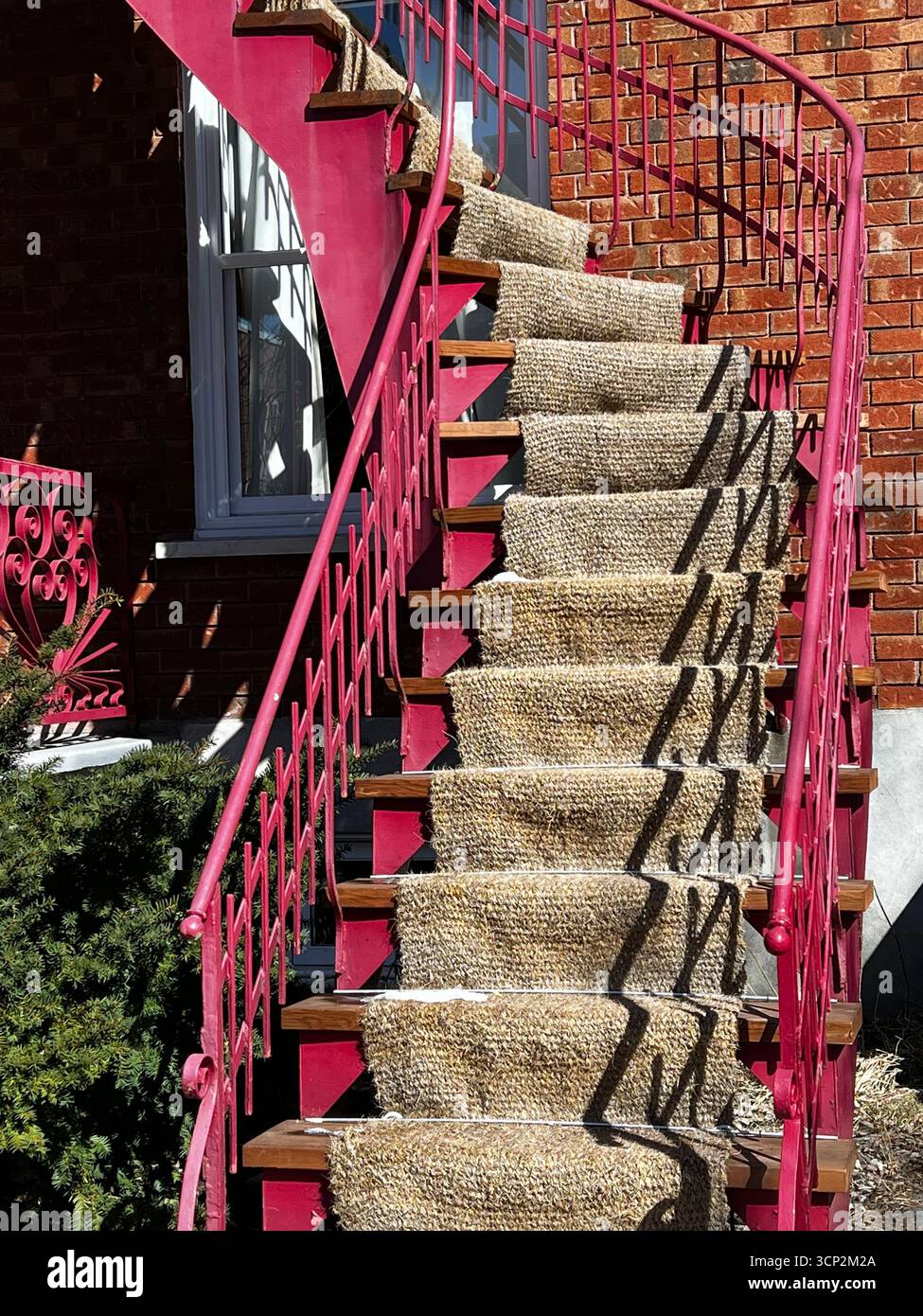 Exterior stairs, Montreal, Canada - Smartphone Captured Stock Image