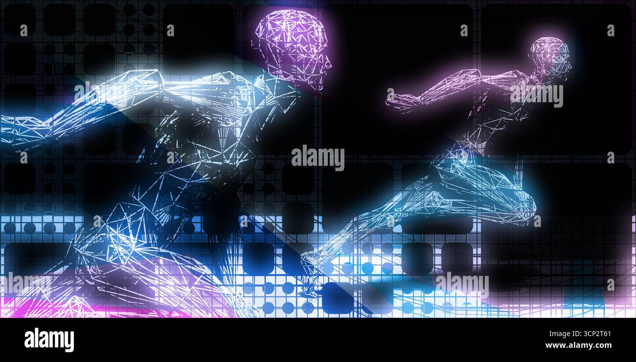 Cutting Edge Intelligence Systems Transforming Digital Technological Frontiers Stock Photo