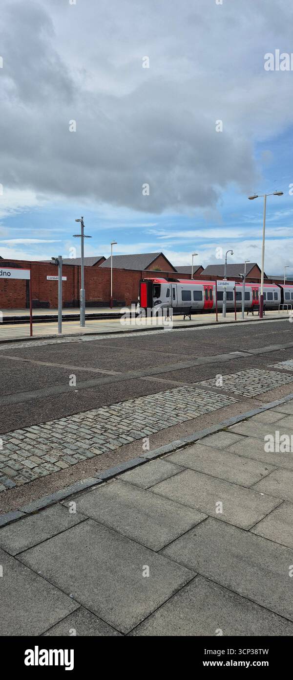 Trainspotting in Llandudno (Wales) - Smartphone Captured Stock Image