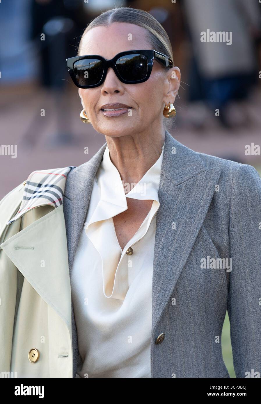 22 Sep 2025, London, England, UK - Vanessa Williams attending Burberry SS26 at London Fashion Week Stock Photo