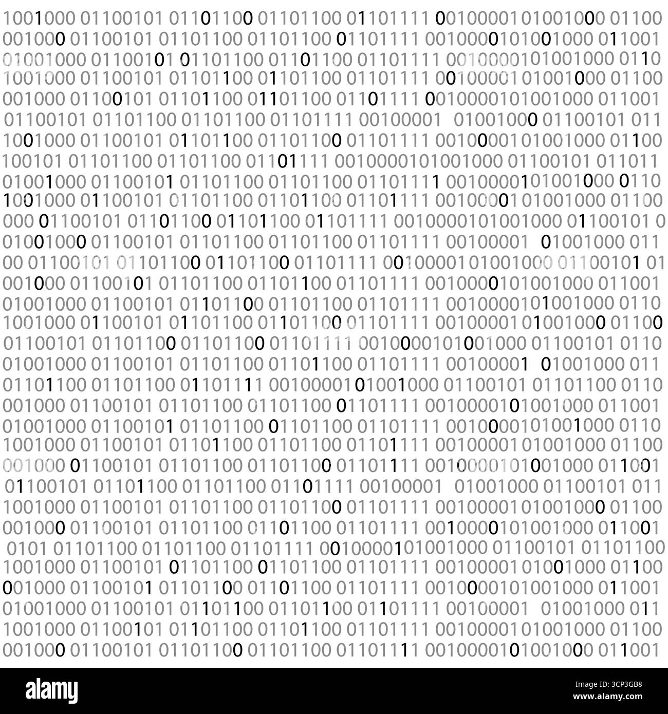 Binary code Binary Computer matrix background. Futuristic steam screen from numbers 0 and 1 tech Hacker concept. . Vector illustration Stock Vector
